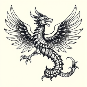 Norse Quetzalcoatl Tattoo