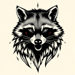 Norse Raccoon Tattoo