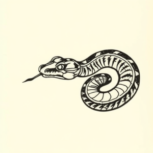 Norse Rattlesnake Tattoo