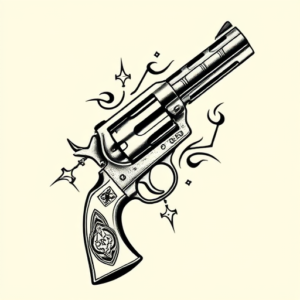 Norse Revolver Tattoo