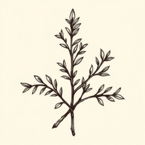 Norse Rosemary Tattoo