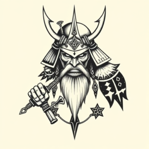 Norse Samurai Tattoo