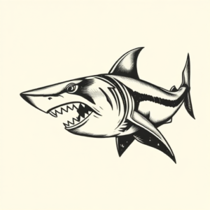 Norse Shark Tattoo