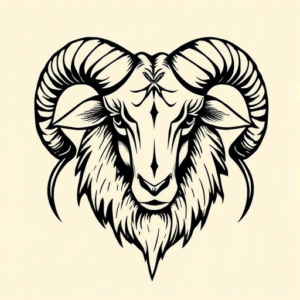 Norse Sheep Tattoo