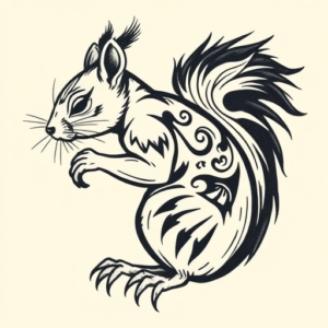 Norse Squirrel Tattoo