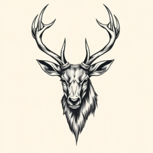 Norse Stag Tattoo