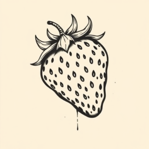 Norse Strawberry Tattoo
