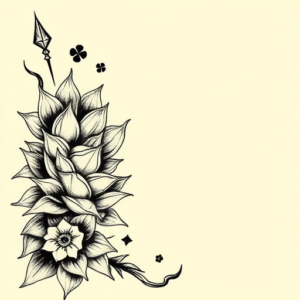 Norse Succulent Tattoo