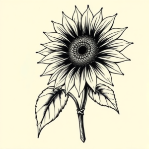 Norse Sunflower Tattoo