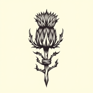 Norse Thistle Tattoo