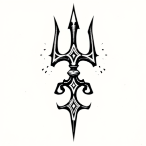 Norse Trident Tattoo