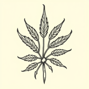 Norse Weed Tattoo