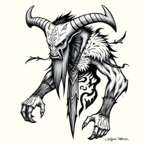 Norse Wendigo Tattoo