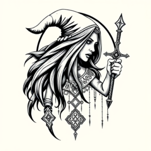Norse Witch Tattoo