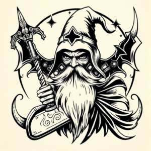 Norse Wizard Tattoo