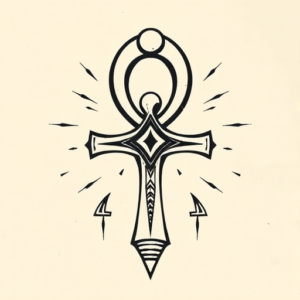 Old School Ankh Tattoo