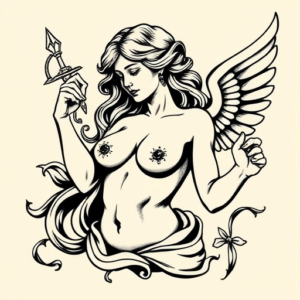 Old School Aphrodite Tattoo