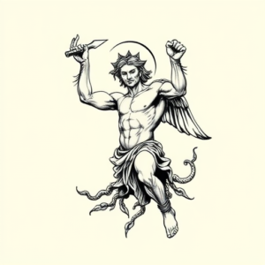 Old School Apollo Tattoo