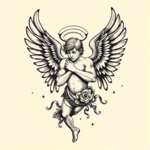 Old School Archangel Tattoo
