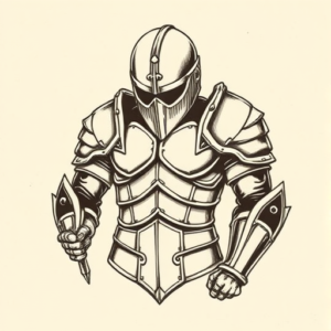 Old School Armor Tattoo