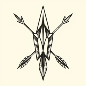 Old School Arrowhead Tattoo