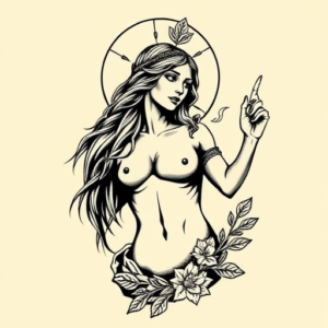 Old School Artemis Tattoo