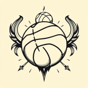 Old School Basketball Tattoo