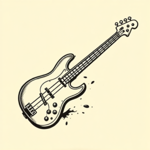Old School Bass Tattoo