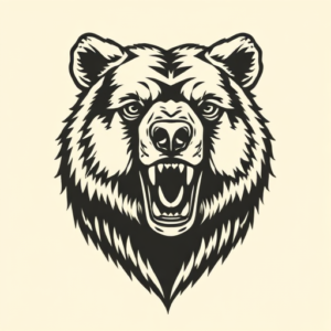 Old School Bear Tattoo