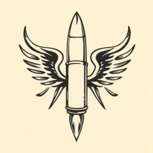 Old School Bullet Tattoo