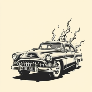 Old School Car Tattoo