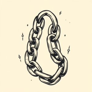 Old School Chain Tattoo