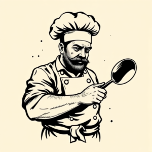 Old School Chef Tattoo