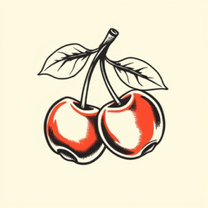 Old School Cherry Tattoo