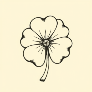 Old School Clover Tattoo