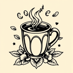 Old School Coffee Tattoo