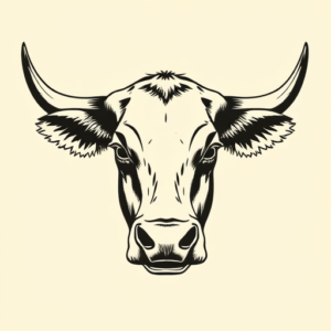 Old School Cow Tattoo