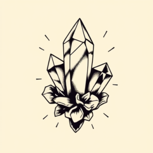 Old School Crystal Tattoo