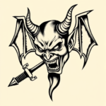 Old School Devil Tattoo