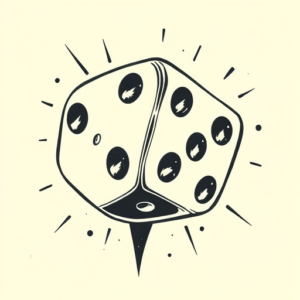 Old School Dice Tattoo