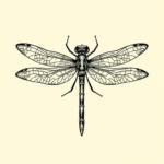 Old School Dragonfly Tattoo