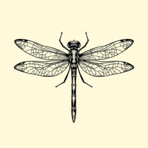 Old School Dragonfly Tattoo