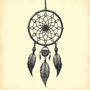 Old School Dreamcatcher Tattoo