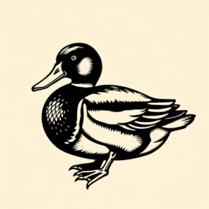 Old School Duck Tattoo