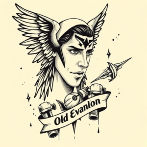 Old School Evangelion Tattoo