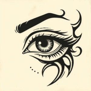 Old School Eye Tattoo