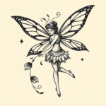 Old School Fairy Tattoo