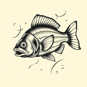 Old School Fish Tattoo