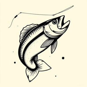 Old School Fishing Tattoo