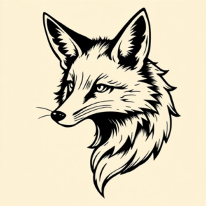 Old School Fox Tattoo